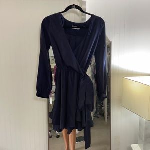 Silky LIONESS navy dress